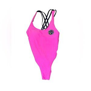 Maui and Sons Hot Pink One Piece Bathing Suit XS